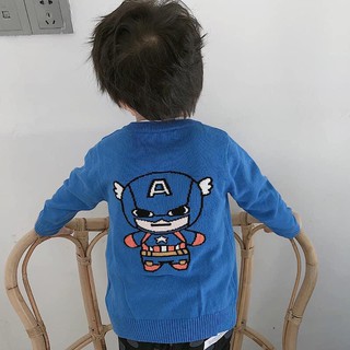 Áo len cadigan nhện batman