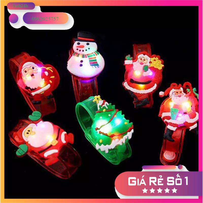Đồng hồ noel có đèn, Nhẫn Noel có đèn, Quà tặng noel giáng sinh, Đồ chơi trẻ em.