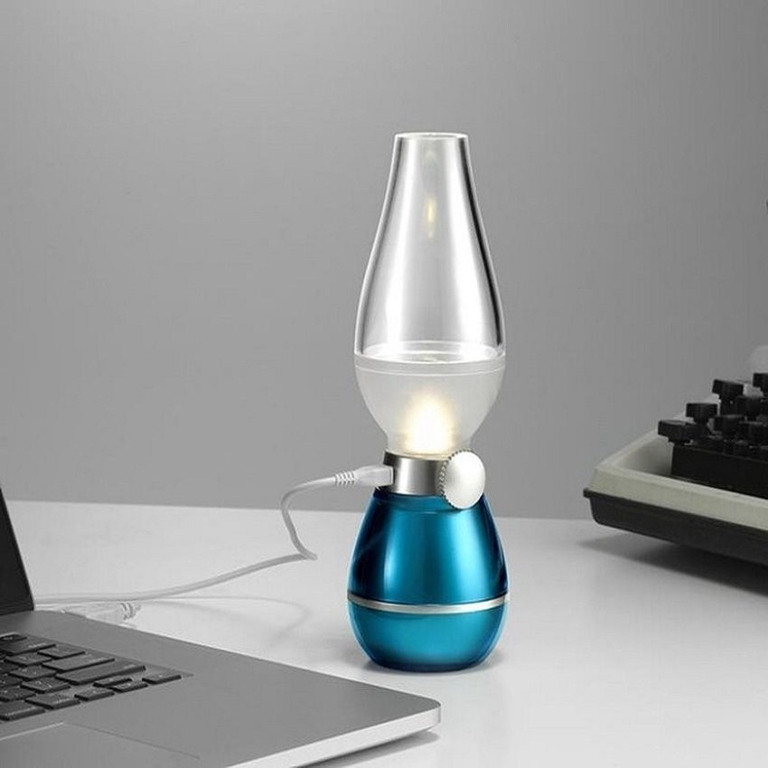 Đèn dầu không khói LED cảm ứng khi thổi -DC1288