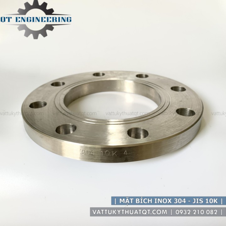Mặt Bích Rỗng Inox 304 | JIS10K | DN15,DN20,DN25 [VATTUKYTHUATQT.COM]