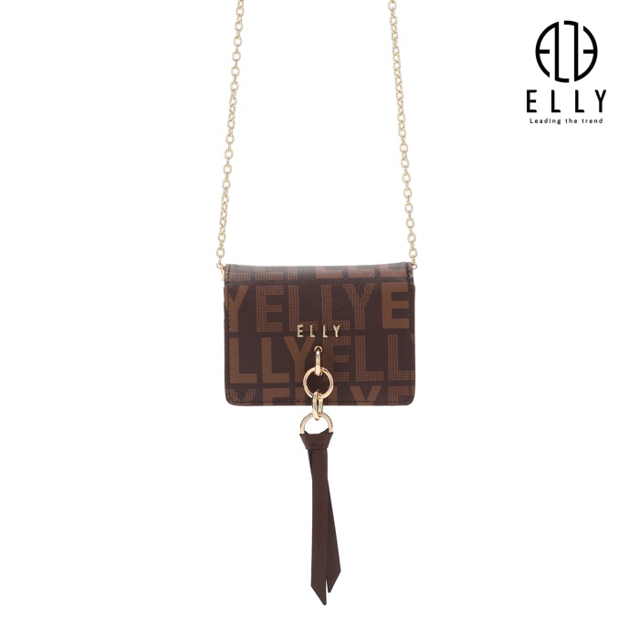 Ví da nữ thời trang ELLY đen, trắng, nâu , phong cách trẻ trung hiện đại bảo hành 3 tháng. Mã EVH87