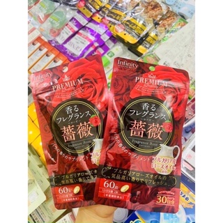 Viên Uống Thơm Cơ Thể Premium Infinity Fragrance Rose 120 Viên Nhật Bản