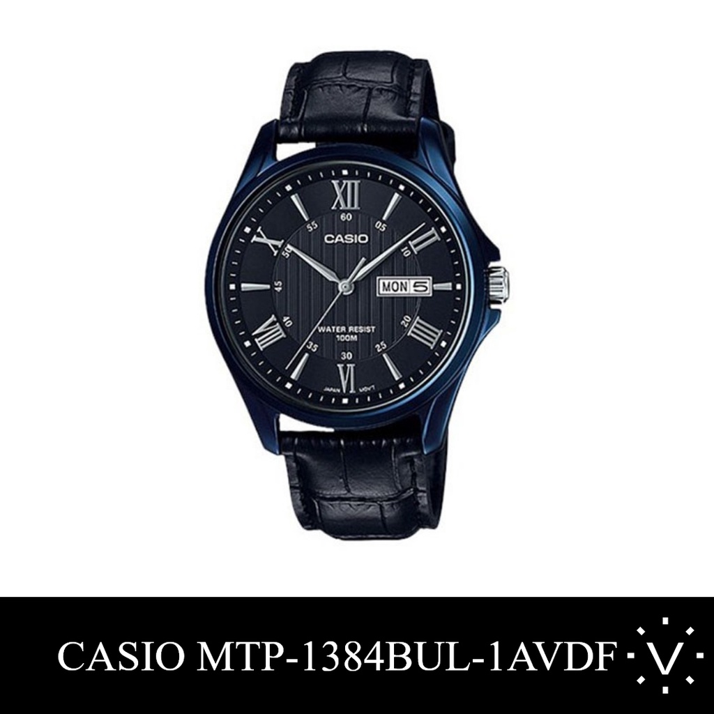 ĐỒNG HỒ NAM CASIO MTP-1384BUL-1AVDF