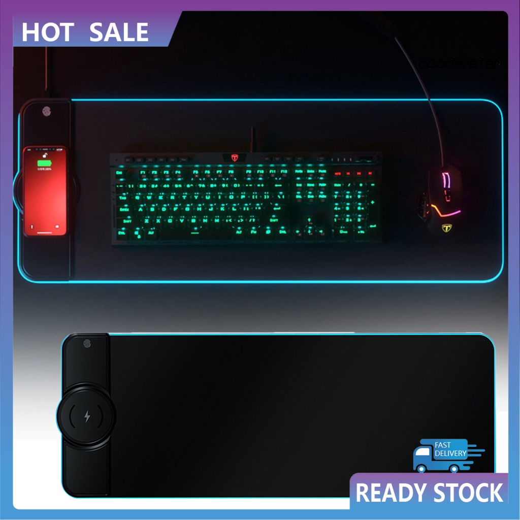 Tấm lót chuột không dây tích hợp sạc nhanh đa năng DN-PJ K9186 15W RGB