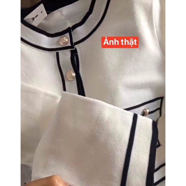 Áo Cardigan Dệt Kim Tay Dài Màu Hồng Phong Cách Đáng Yêu Cho Nữ  16