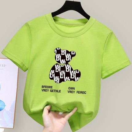 áo thun bé gái Áo Thun Tay Ngắn Họa Tiết Hoạt Hình Dễ Thương Cho Bé Gái
