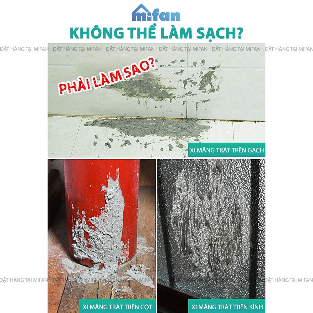 Bình Xịt Tẩy Xi Măng Shima 300 ml - Làm Sạch Mảng Bám Xi Măng Trên Ô Tô, Sàn Nhà, Tường, Không Hại Bề Mặt - MIFAN