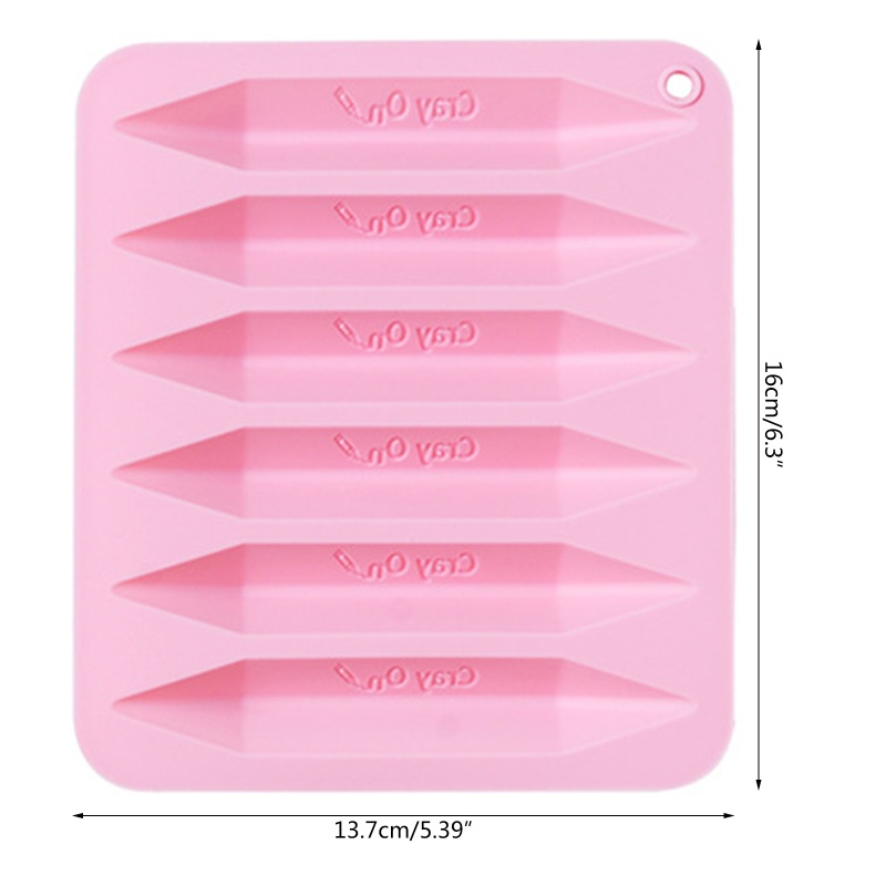 Khuôn Bút Chì Màu Bằng Silicon Cấp Thực Phẩm An Toàn Cho Bé DIY