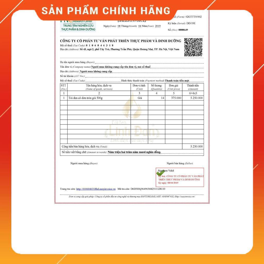 Tỏi Đen Linh Đan cao cấp 125gr