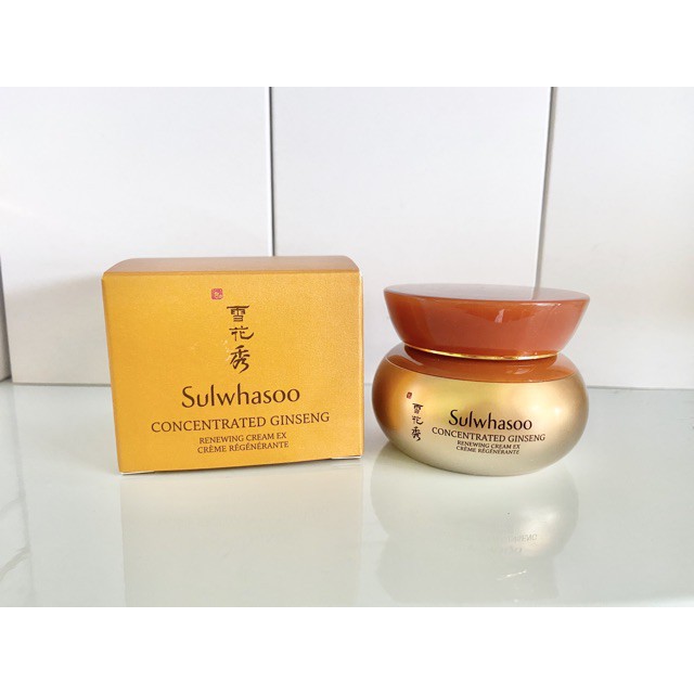 Kem sâm Sulwhasoo cô đặc tái tạo, chống lão hóa và trẻ hóa làn da - Concentrated Ginseng Renewing Cream ex 10ml