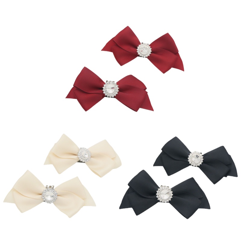 Phụ Kiện Kẹp Giày DIY Đính Đá Hình Nơ Hoa Dành Cho Nữ # 1