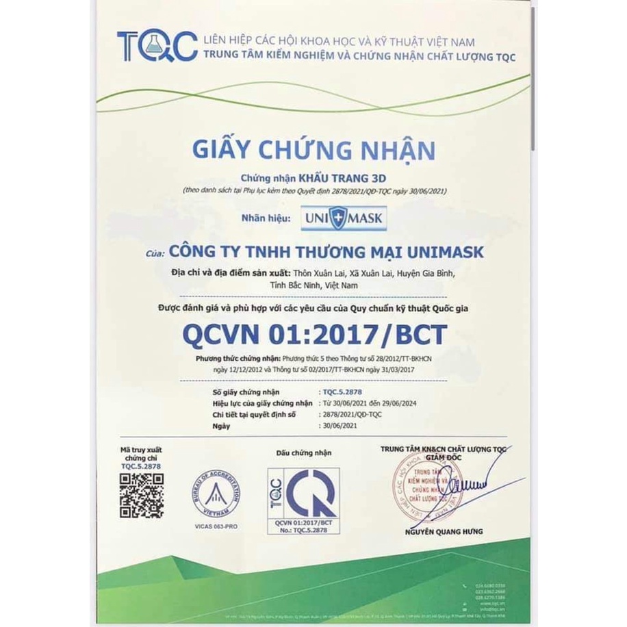 Khẩu Trang KF94 UNIMASK Chính Hãng