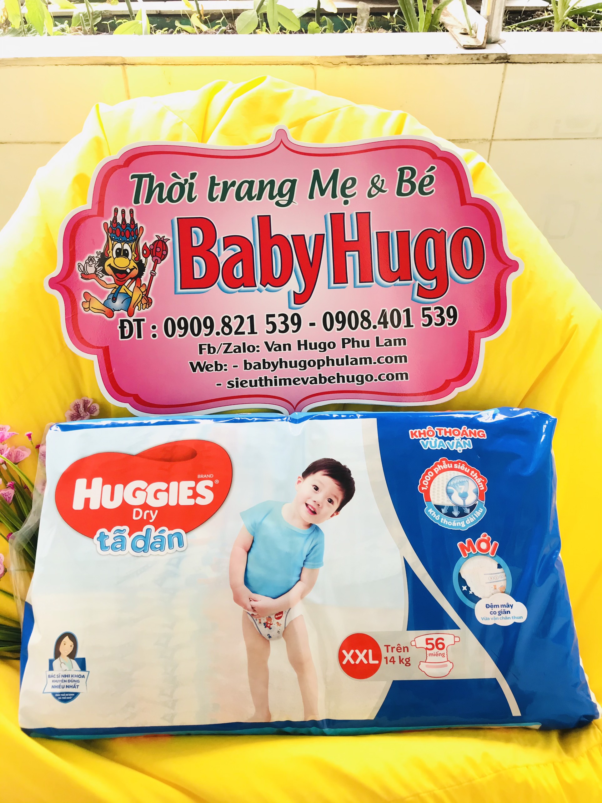 Tã Dán Huggies Size XXL 56 miếng Trên 14kg