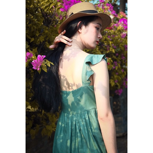 Đầm 2 dây phom babydoll tay cánh tiên - Nhà Của Moon