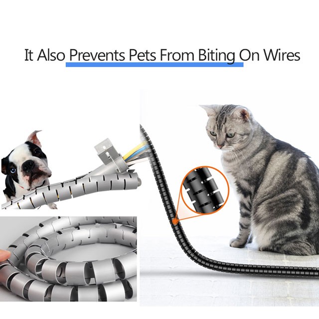 Cáp quản lý xoắn ốc 22 mm và 28 mm