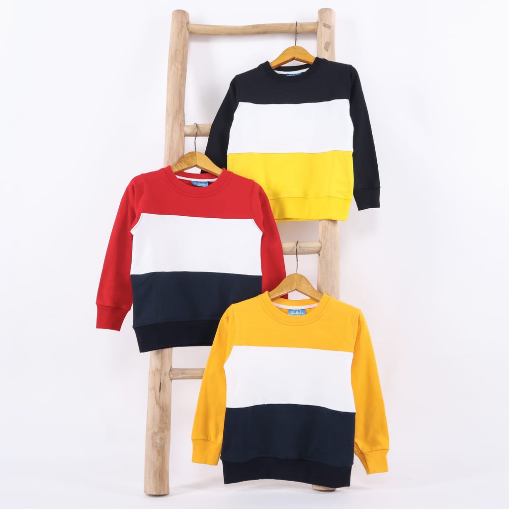 Áo Sweater Kẻ Sọc Ngang Màu Vàng Đen Dễ Thương Cho Bé