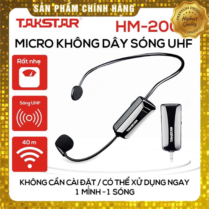 Micro Không Dây Đeo Tai Takstar HM-200W