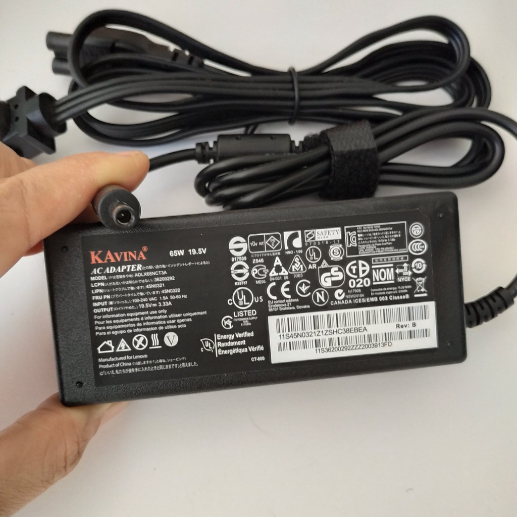 Sạc Laptop Dell 19.5V - 3.34A Chân Kim Nhỏ 4.5x3.0mm Bảo Hành 12 Tháng Tặng Kèm Dây Nguồn