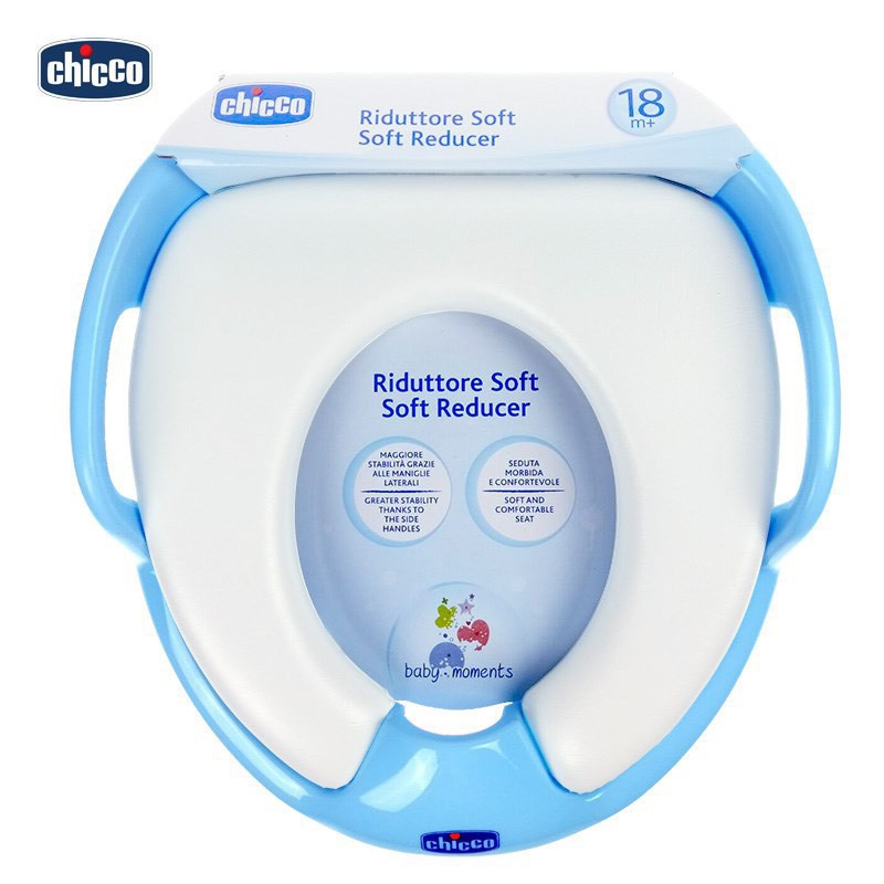 Bệt ngồi toilet CHICCO 12 -18m+, ghế ngồi toilet rèn thói quen an toàn cho bé - Monnie Kids