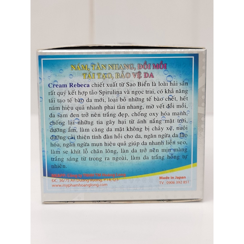 Kem Dưỡng Mờ Nám Tàn Nhang Đồi Mồi Và Tái Tạo Bảo Vệ Da Rebecca 30g Nhật Bản
