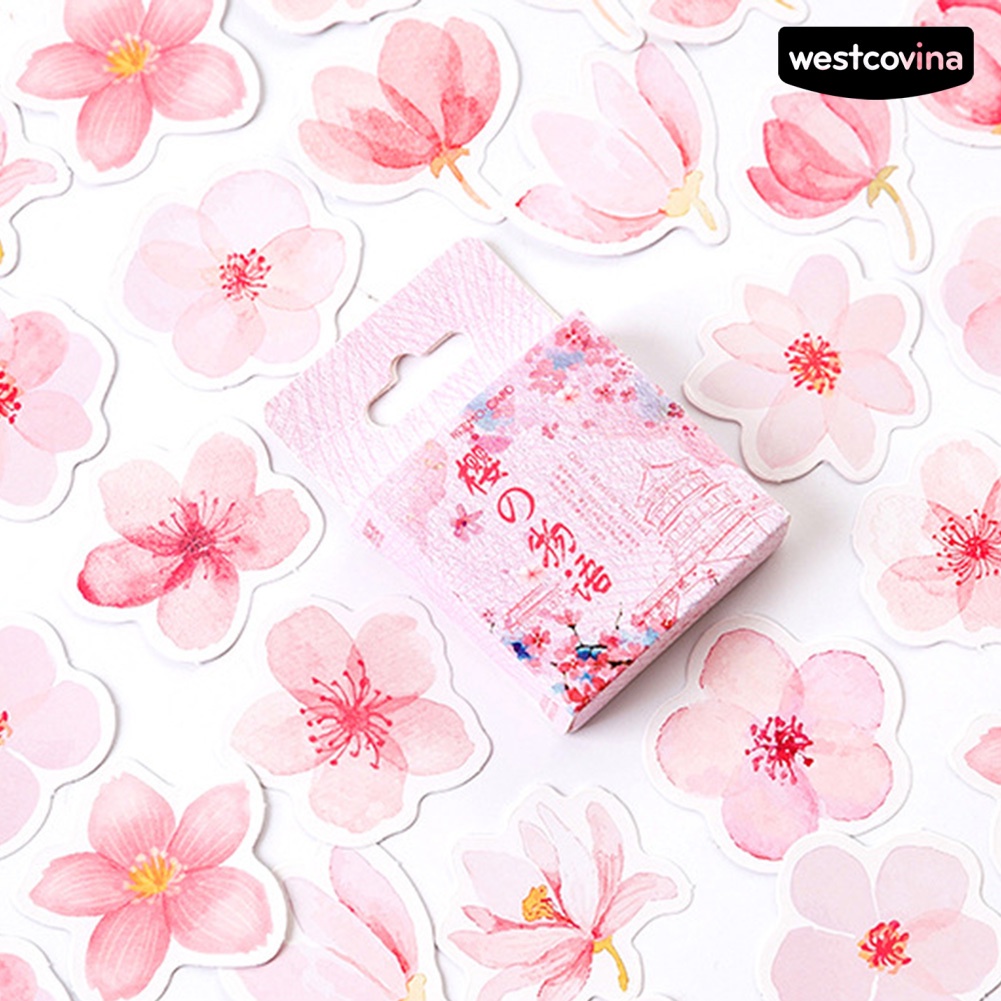 [Hot]✍45 Miếng Dán Hình Hoa Anh Đào