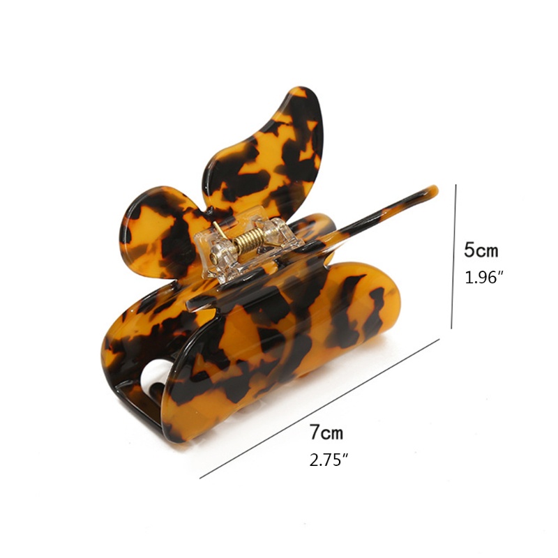 Kẹp Tóc Hình Bướm / Da Báo Kiểu Pháp Cổ Điển Thời Trang Cho Nữ