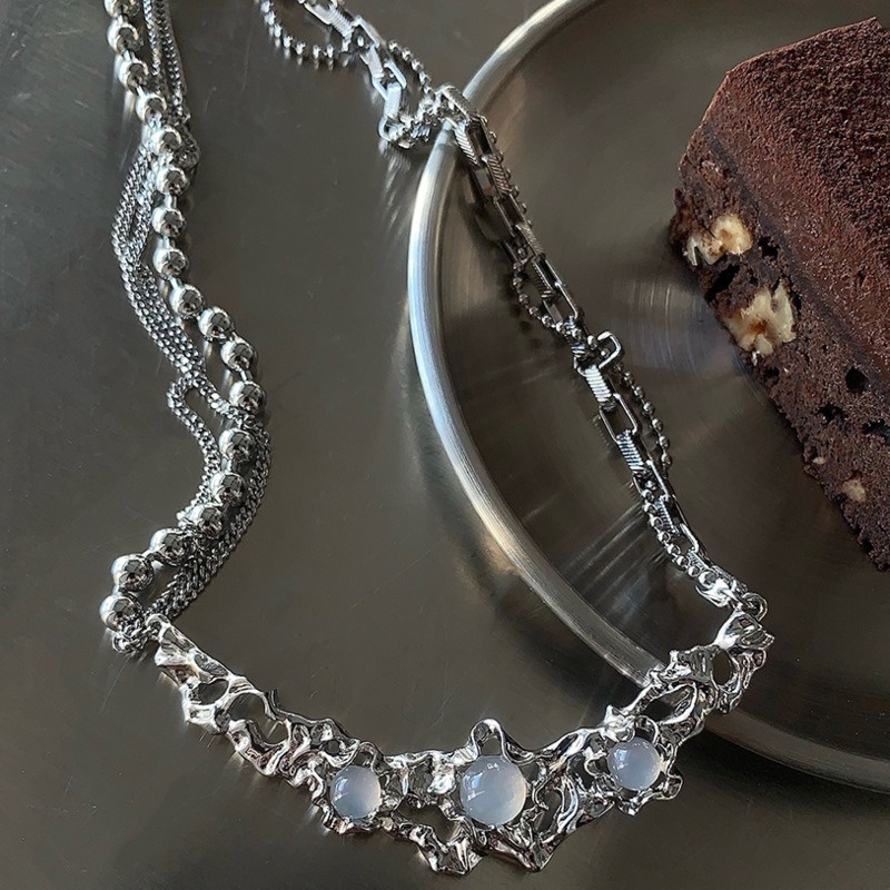 Vòng cổ Đá Opal Phong Cách Harajuku Thanh Lịch Dành Cho Nữ