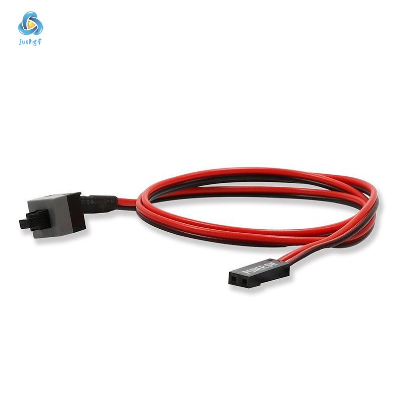 10 Cáp nguồn PC 2 pin SW bật/tắt nút nhấn ATX chuyển mạch máy tính 50cm