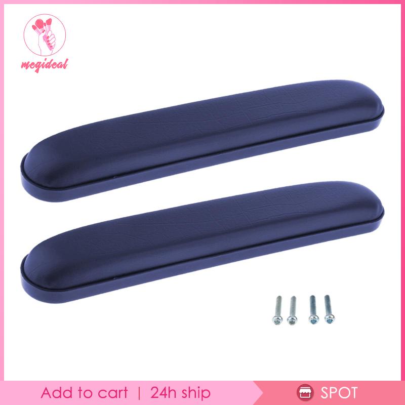 Set 2 Đệm Da PU Lót Tay Vịn Ghế Ngồi Xe Lăn Dành Cho Người Lớn Tuổi