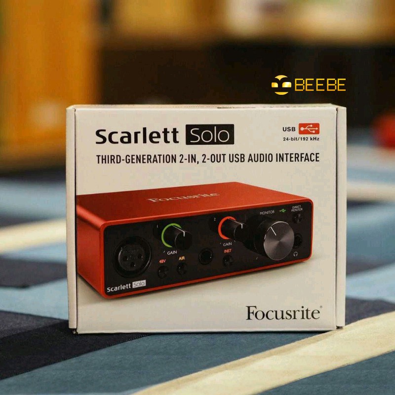 Focusrite Scarlett Solo Gen 3 - Sound Card Thu Âm Cao Cấp (Bảo Hành 3 Năm)