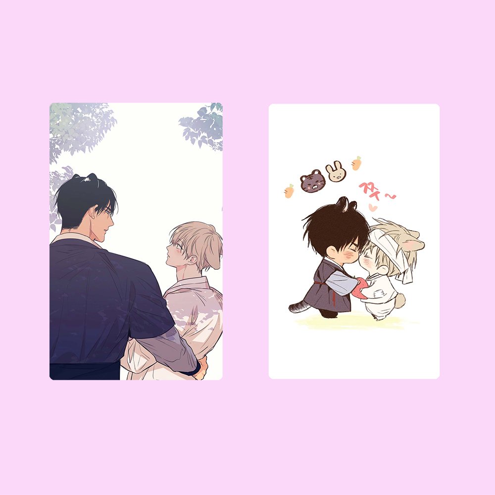 Ảnh card bo góc in hình NO LOVE ZONE Không Chốn Yêu Đương manhwa BL thẻ bo viền 5*8cm anime chibi sưu tầm 1 tấm