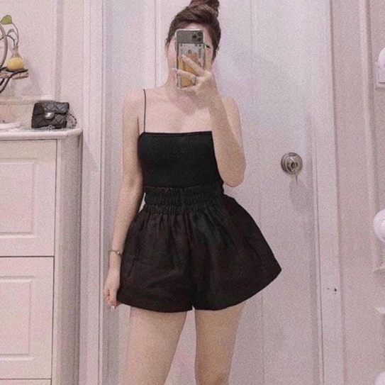 Quần tacta phồng cạp chun có túi hai bên nhiều màu xinh vanmiushop