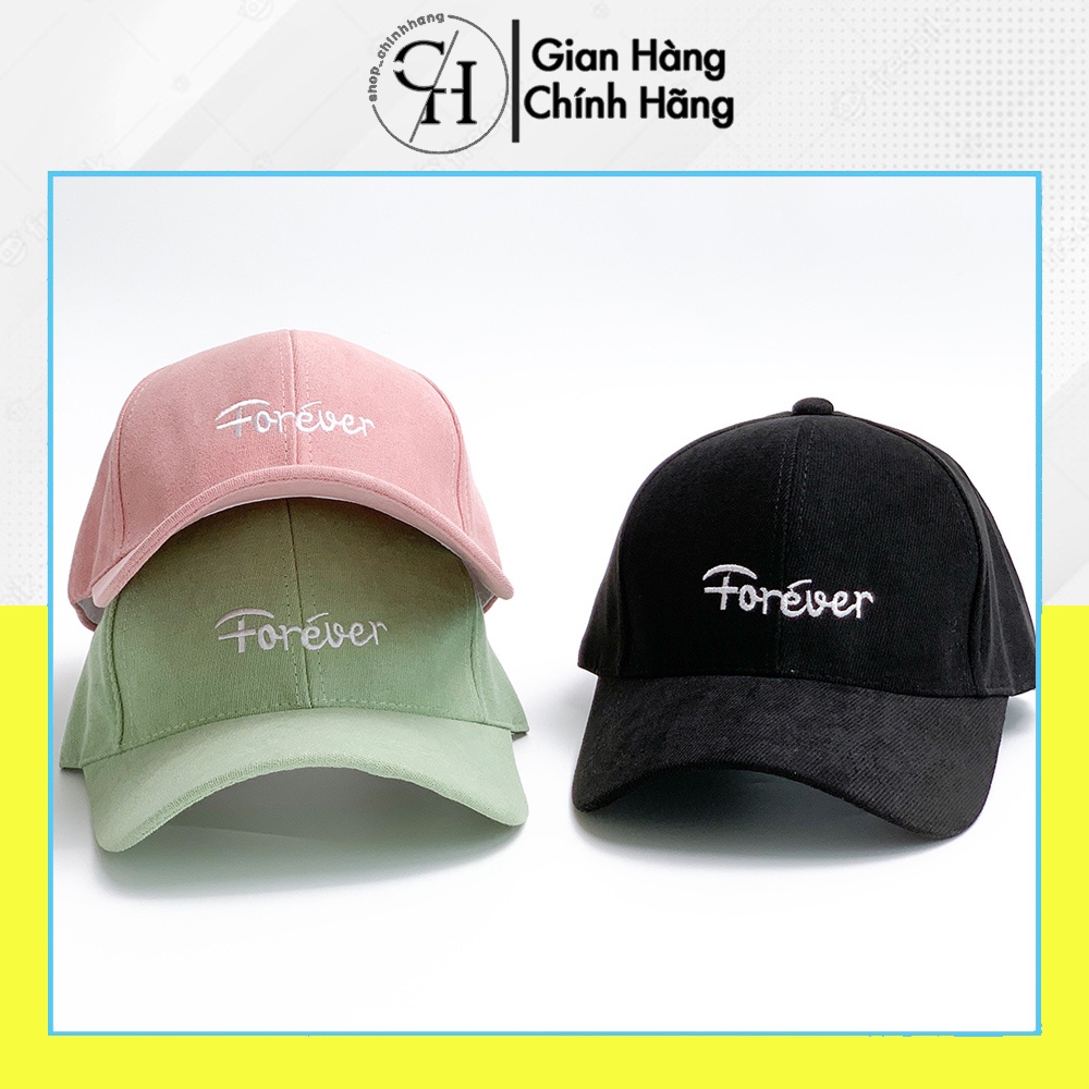 [Mã FAMARAL1 giảm 10K đơn 50K]Mũ lưỡi trai thêu chữ Forever thời trang phong cách nón kết nam nữ AH1559