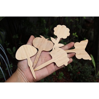 Thẻ gỗ ghi tên cây-gỗ tre- giá bán theo cái