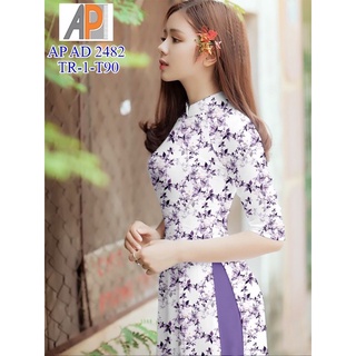 vải áo dài hoa nhí