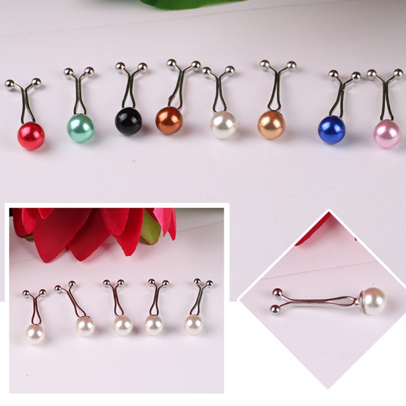 Bộ 12 Ghim Cài Khăn Choàng Hijab Đính Ngọc Trai Giả Nhiều Màu Phong Cách Hồi Giáo