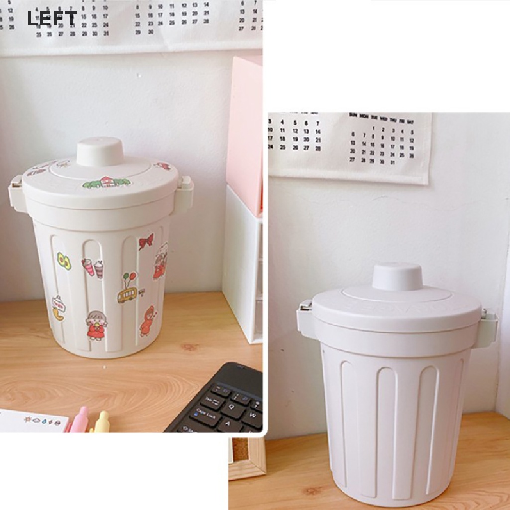 Le Ins Desktop Small Trash Bin Waste Bin Bedroom Home Cute Trash Can
