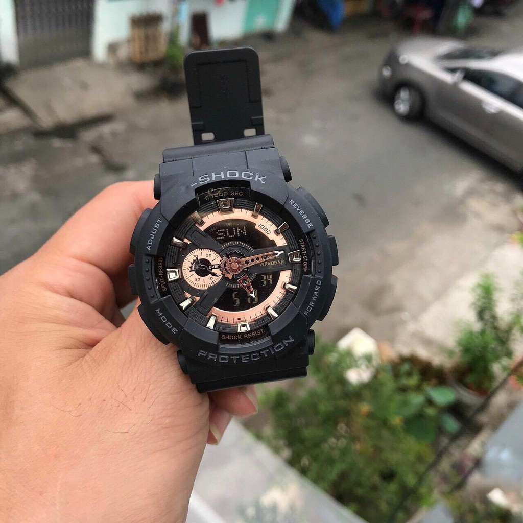 Đồng hồ nam casio G shock điện tử GA110 form thể thao, máy thông minh bền đẹp chống nước có size Baby G.