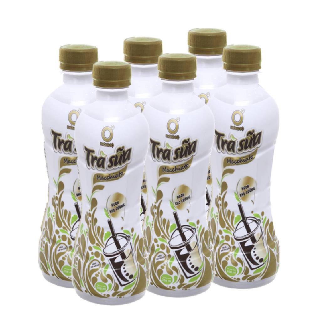 Lô 6 chai trà sữa Macchiato Không Độ 268ml