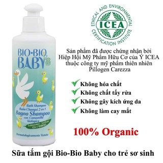 [ CHÍNH HÃNG] Sữa tắm gội organic BioBioBaby nhập khẩu cho bé