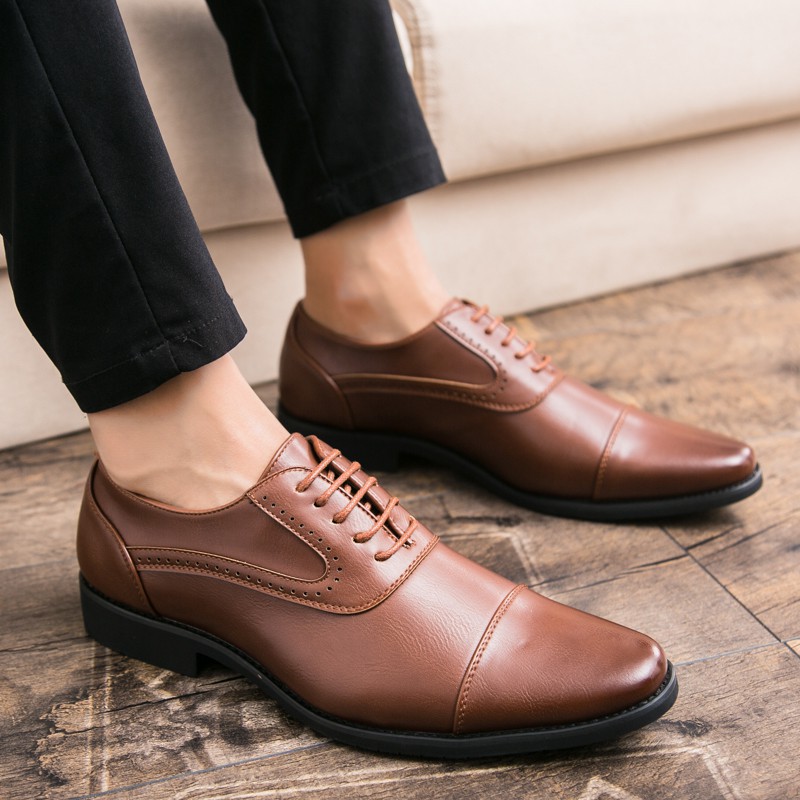 Stylish elegant smooth leather shoes for men sized 38-48 | BigBuy360 - bigbuy360.vn