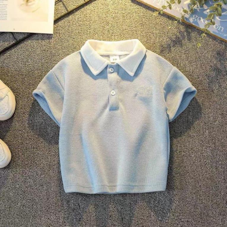 Áo thun polo trắng bé trai 10 tuổi   ☑️ Áo phông bé trai 8,9,10,11, 12 tuổi size đại 30kg 35kg 40kg