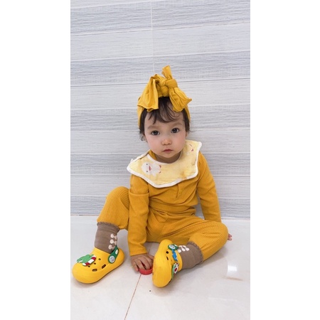 (Rẻ Nhất Tphcm) Đồ Bộ Thun Len Gân Xuất Dài Tay Thu Đông Minky Mom Cho Bé Trai Bé Gái - [có túi zip xịn xò]