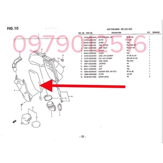 Lọc gió Suzuki Viva 110