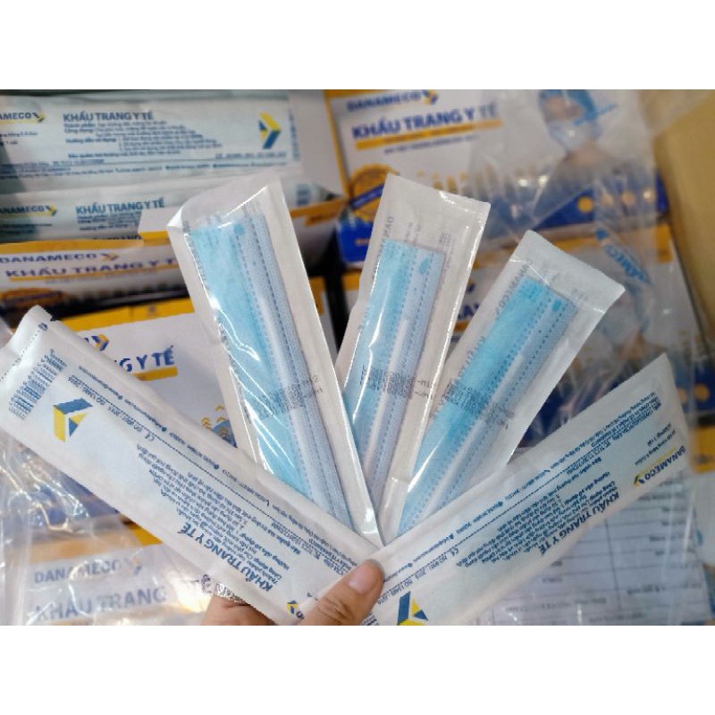 Khẩu trang Danameco TIỆT TRÙNG EO.GAS, MÀNG LỌC CAO CẤP 1 gói/1 cái | BigBuy360 - bigbuy360.vn