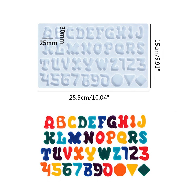 Khuôn Làm Trang Sức Hình Chữ Vui Nhộn Sáng Tạo DIY