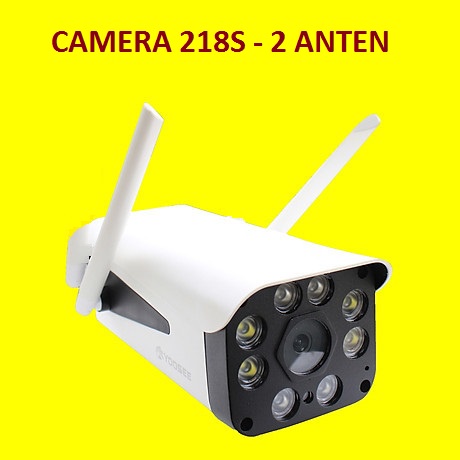 Camera Yoosee Ngoài Trời 218S 8 Led Full HD Hồng Ngoại Kèm Đế Và Adapter