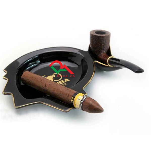{ HÀNG CHÍNH HÃNG } Gạt Tàn cii_gar Sứ Cohiba AS350 Cao Cấp Họa Tiết Hoa Văn Cohiba Sang Trọng
