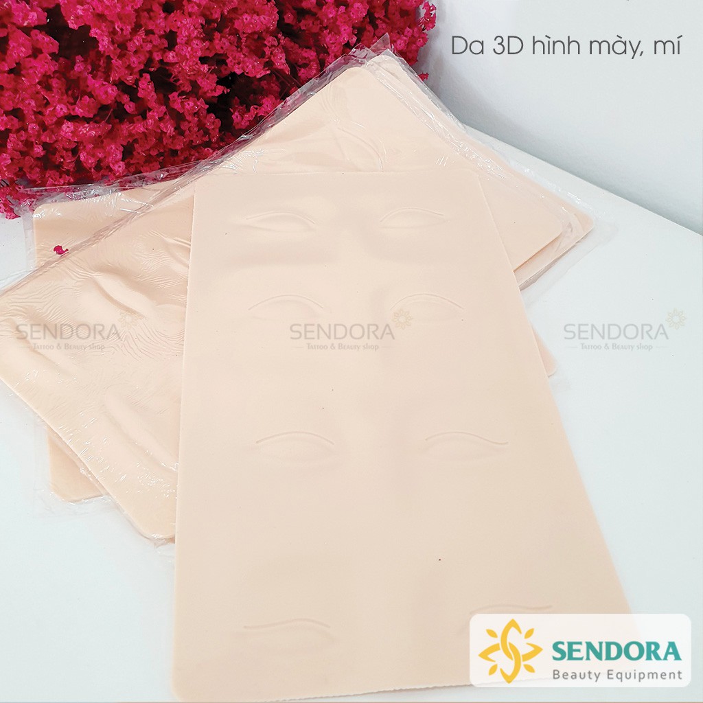 Da giả 3D - 4D tập phun xăm hình khuôn mặt, mày, môi, mí