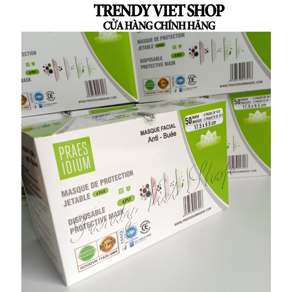 [Hộp 50 chiếc] Khẩu trang Y tế 4 lớp kháng khuẩn Việt Hàn, Hàng VNXK | BigBuy360 - bigbuy360.vn